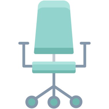 ofis koltuğu vektör illüstrasyonu