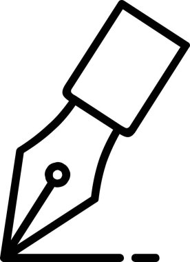 ofis ve okul satırı vektör simgesi.