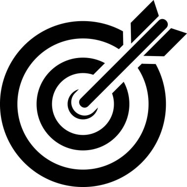 hedef simge vektör illüstrasyonu