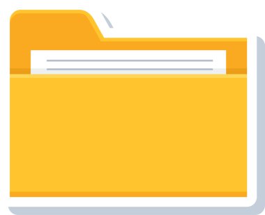 Sarı arkaplanı olan dizin