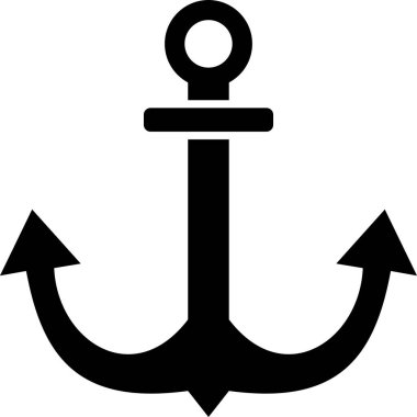 anchor illüstrasyon vektör simgesi.