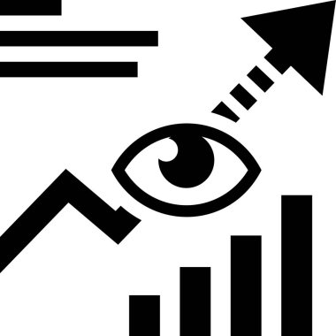 Büyüteçle insan gözünün vektör çizimi