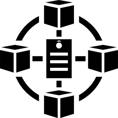 Bir robotun vektör çizimi