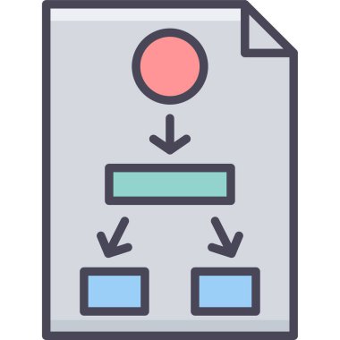 veri merkezi çizgi vektör simgesi