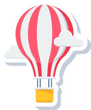 sıcak hava balonu vektör simgesi