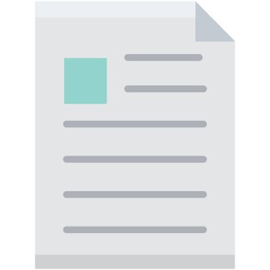 belge simgesi vektör illüstrasyonu