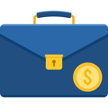 finansal hizmetler düz vektör simgesi