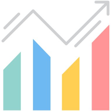 ikon vektör illüstrasyonunun düz tasarımı