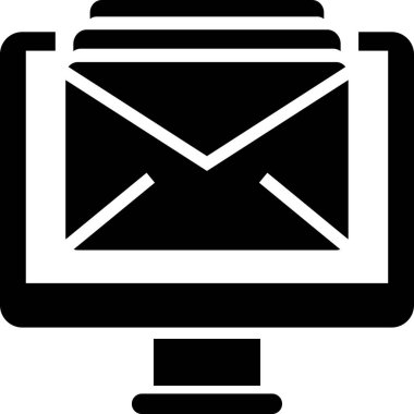 e- posta simgesi, vektör illüstrasyonu.