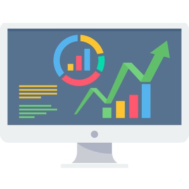 seo ve pazarlama satırı vektör simgesi.