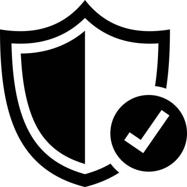 Güvenlik kalkanı vektör simgesi