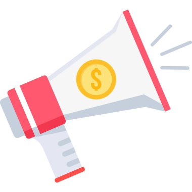 iş ve finans renkli vektör simgesi.