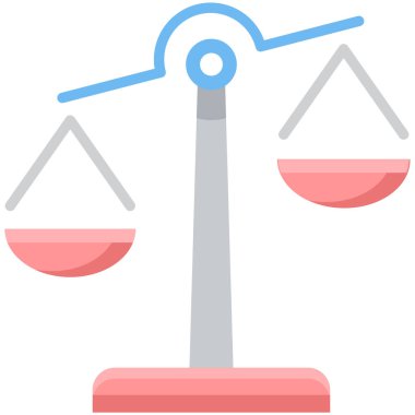 Adaletin renkli ve ölçekli bir temsili.