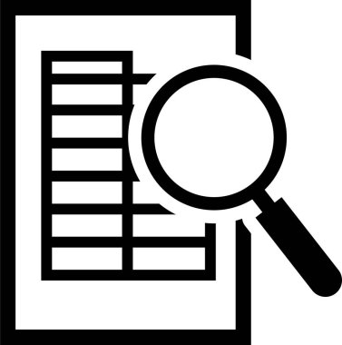 Seo ve analiz simgesinin vektör illüstrasyonu