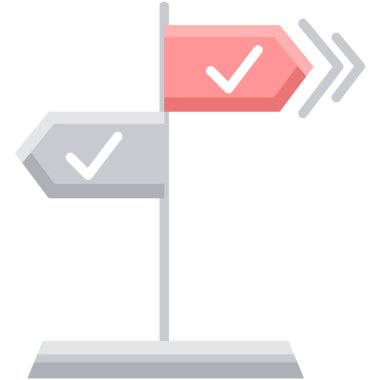 Bir işaret levhasının vektör illüstrasyonu