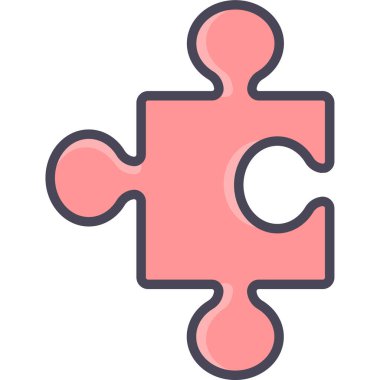 bulmaca parçası vektör simgesi