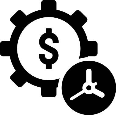 Dolar ve pound düz vektör simgesi