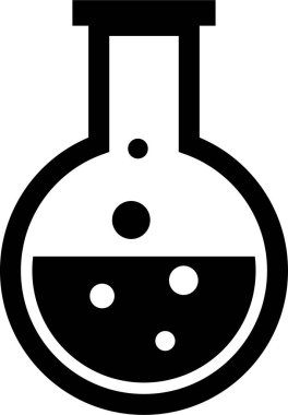 Bilim ve teknoloji çizgi vektör simgesi.