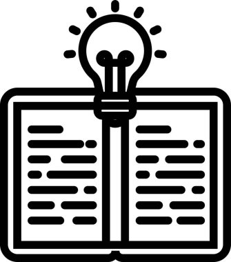 Bilim ve eğitim vektörü simgesi.