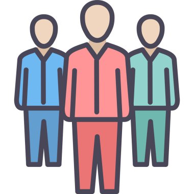 Erkek ve kadın vektör simgeleri takımı