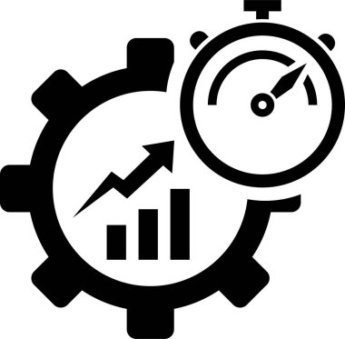 iş ve finans satırı vektör simgesi.