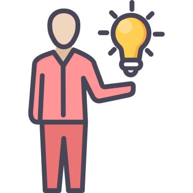 Fikir ve fikirler tasarım, vektör illüstrasyonu