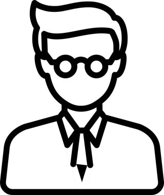 Bir iş adamının karikatür çizimi.