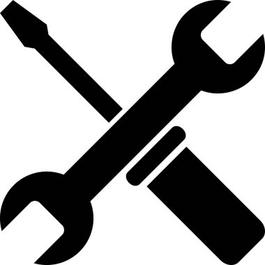 araçlar simgesi, vektör illüstrasyonu