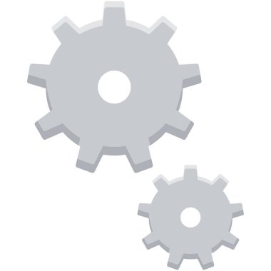 dişli simgesi. vektör illüstrasyonu