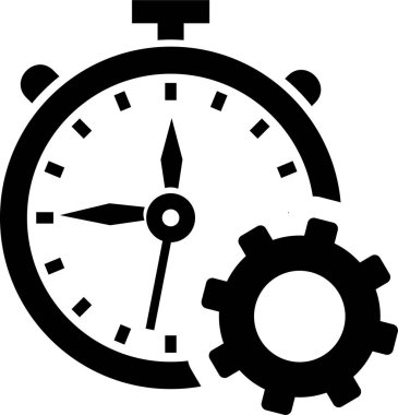 saat vektör çizgisi simgesi