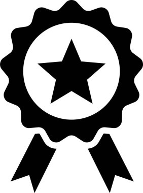 Bir yıldız simgesinin vektör illüstrasyonu