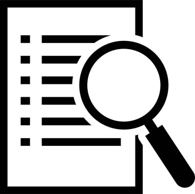 büyütme cam vektör simgesi