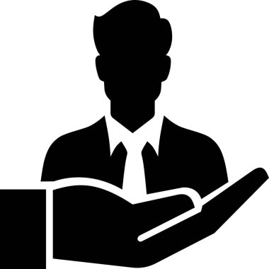 Adam kitap vektör simgesi okuyor