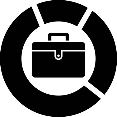 evrak çantası ikonu vektör illüstrasyonu