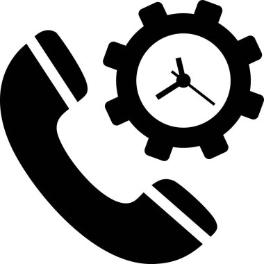 Servis vektör simgesi. biçim iki renkli düz sembol, siyah ve beyaz renkler, yuvarlak açılar, gri arkaplan