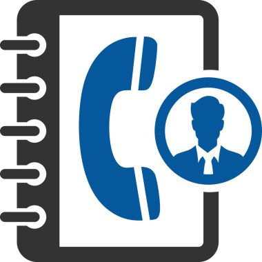 Müşteri servisi vektör simgesi. biçim iki renkli düz sembol, yumuşak mavi ve beyaz renkler, yuvarlak açılar,