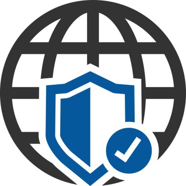 Güvenlik kalkanı vektör simgesi