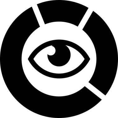Göz simgesi vektör illüstrasyonu