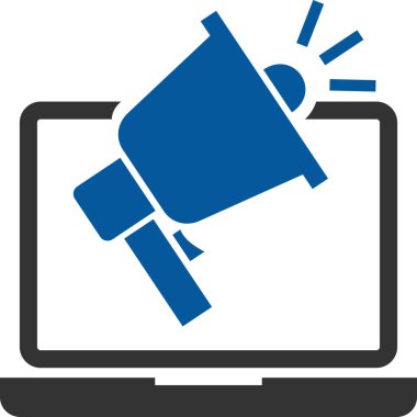 megafon vektör simgesi. düz tasarım biçimi