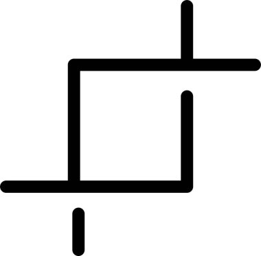 Satır simgesi, vektör illüstrasyonu