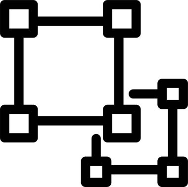 Bilim ve teknoloji çizgi vektör simgesi.