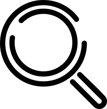 büyütme cam vektör simgesi