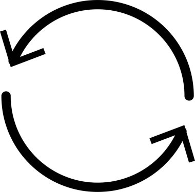 Siyah ve beyaz vektör simgesi