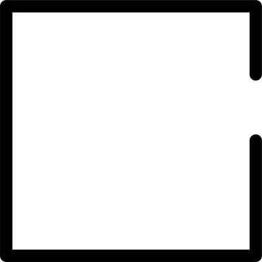 boş bir afişin siyah ve beyaz vektör illüstrasyonu