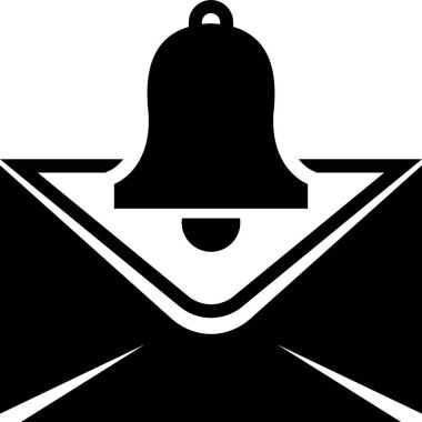 Çan simgesi vektör illüstrasyonu