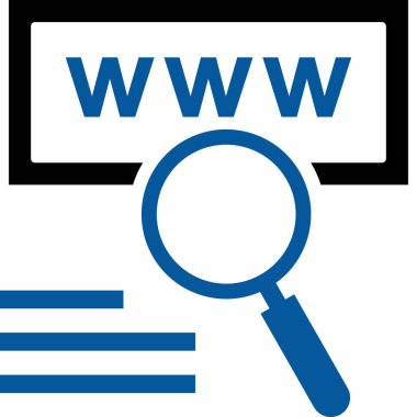 Arama simgesi vektör illüstrasyonu