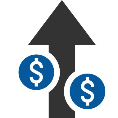 Dolar takas simgesi. Vektör biçimi yuvarlak açılı düz ikonik sembol, pembe renk, beyaz arkaplan.