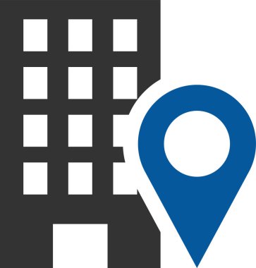 harita işaretleyici düz vektör simgesi