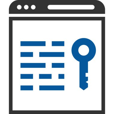 Web sayfası ve bilgi simgesi, vektör illüstrasyonu