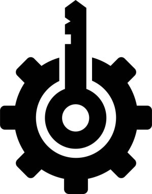 dişli vektör çizgisi simgesi